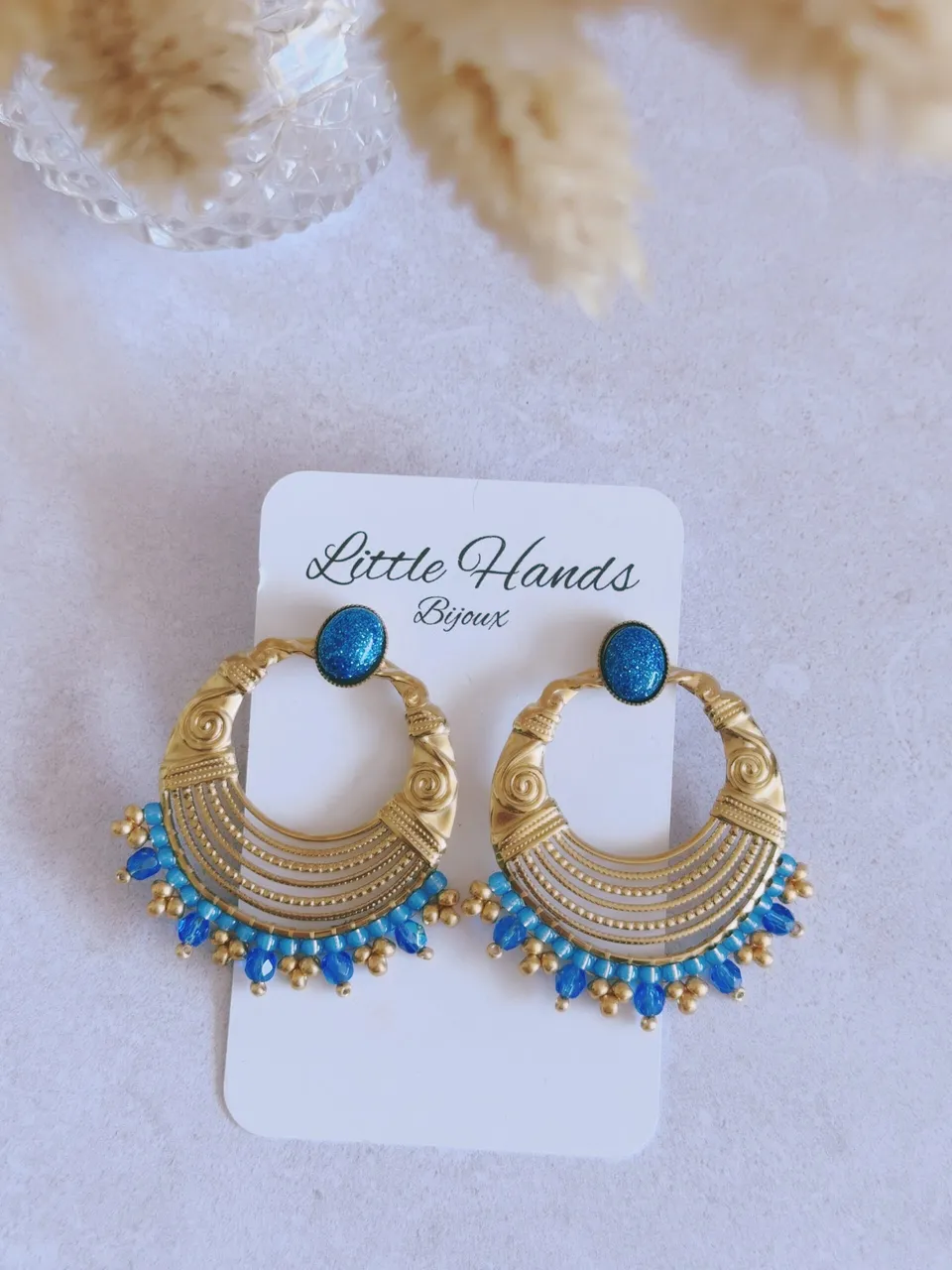 Little Hands Bijoux Sienna Blue Dream boucles d'oreilles bleues