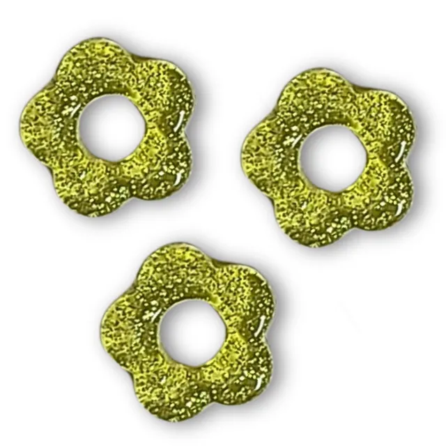 ARTSHOP Flower Power 100 fleur acrylique baby glitter lime x1