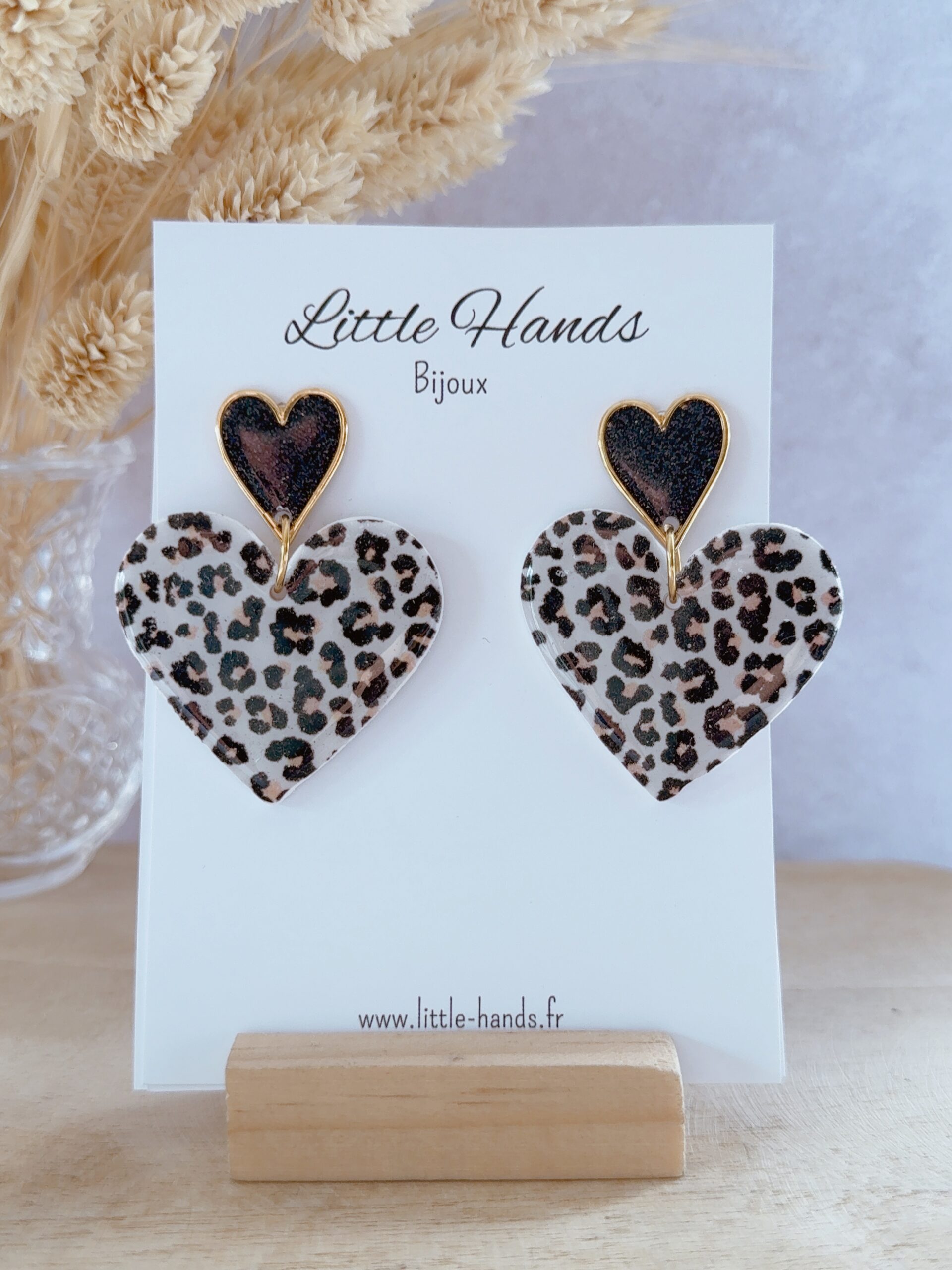 Little Hands Bijoux GiGi boucles d'oreilles Touch Of Graou léopard