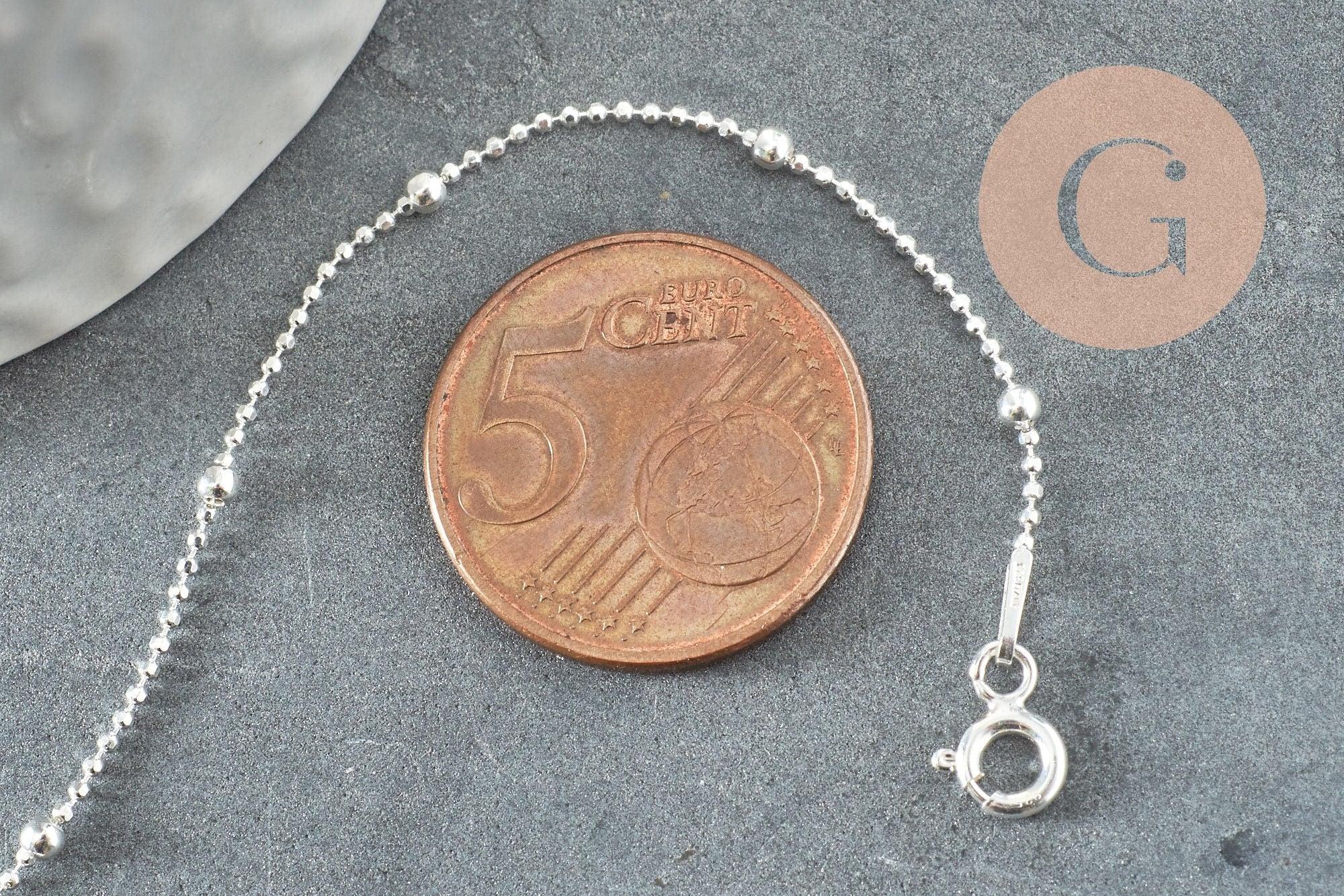 Gingerlily G9431 bracelet boule argent 925 17,7cm x1