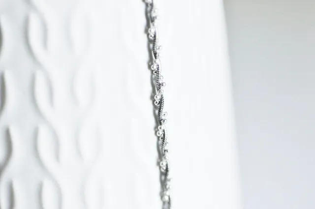 Gingerlily Chaînes Collier Double Argent 925 0,8mm 40cm