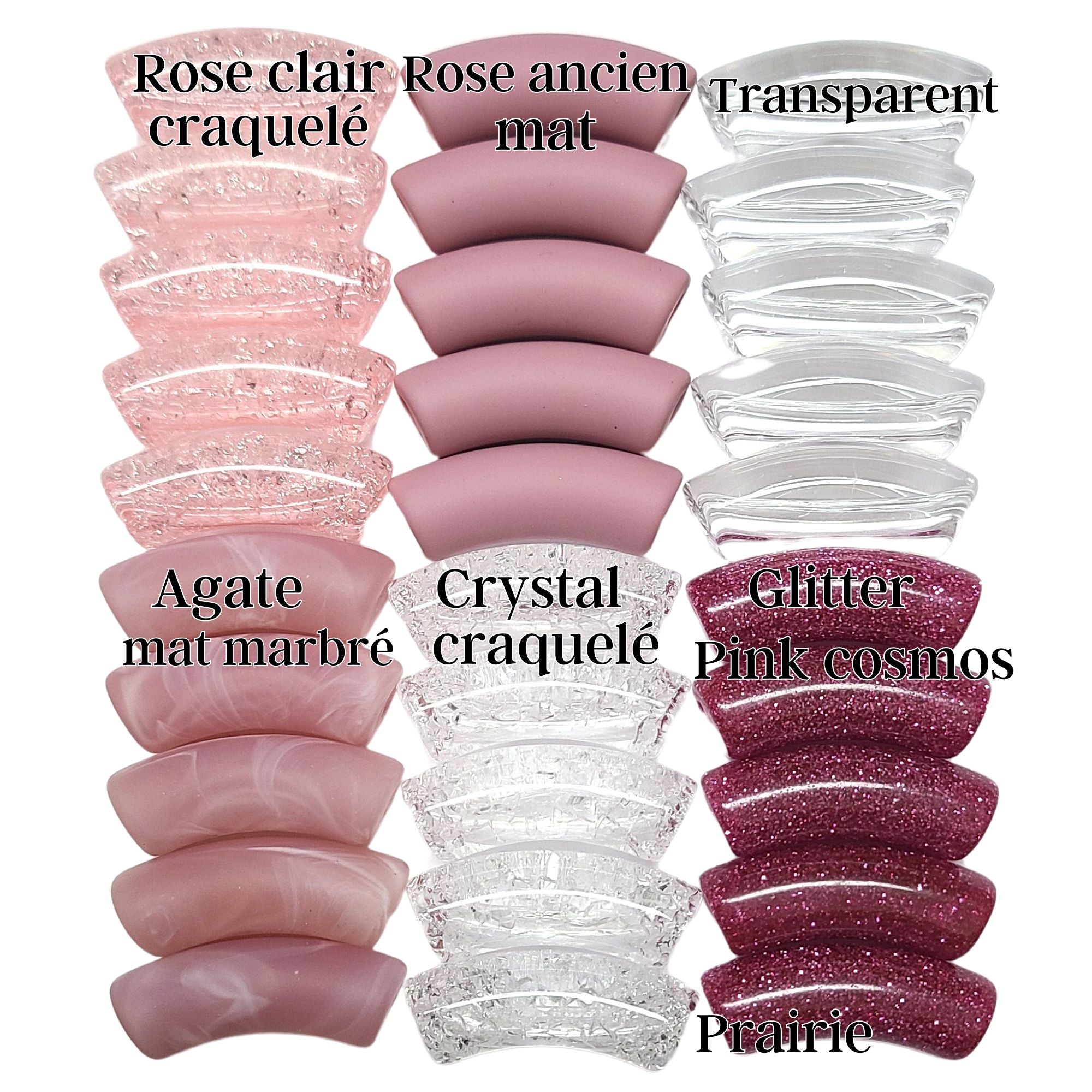 ARTSHOP Camaïeu 87 lot 30 tubes rose 12 mm