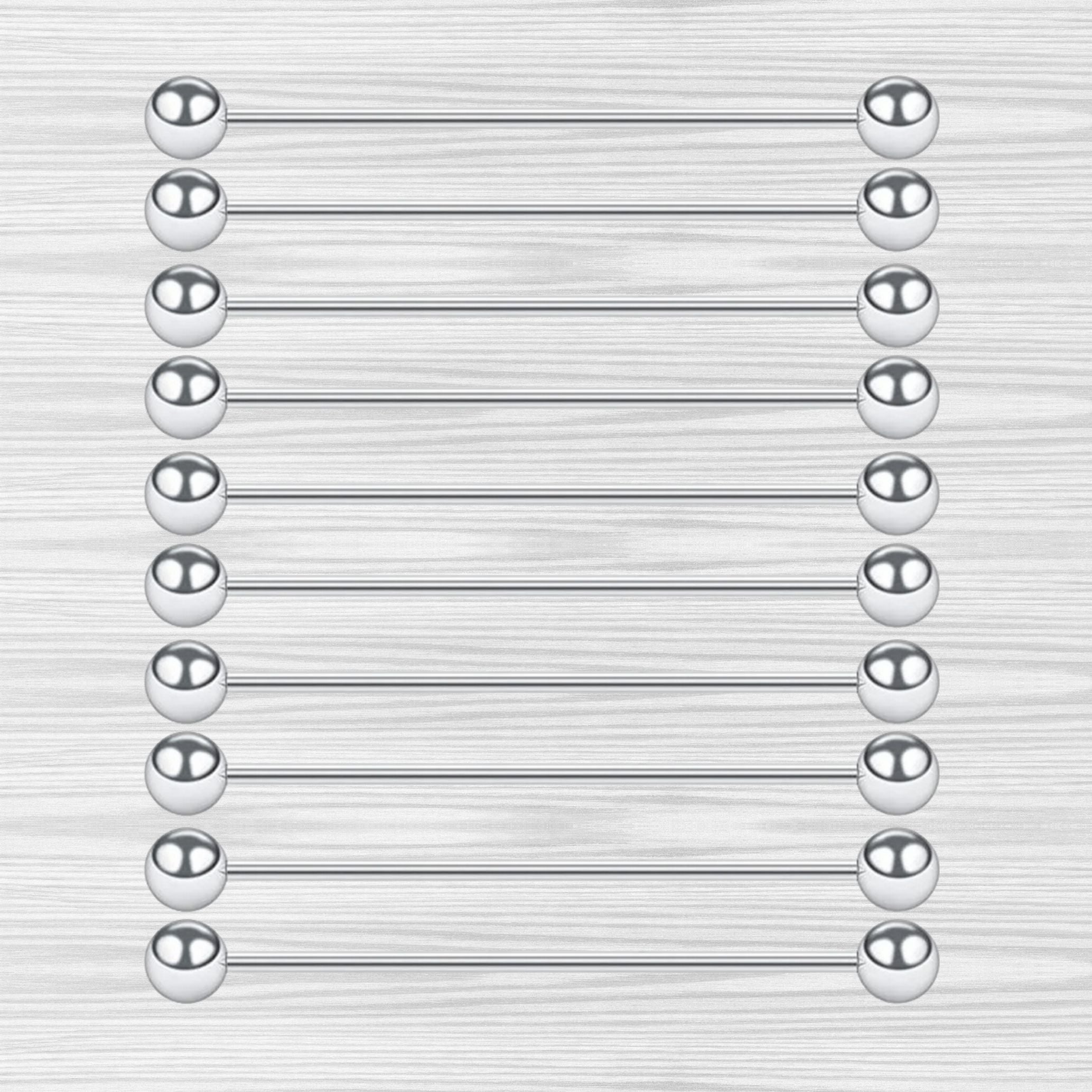 ARTSHOP Apprêts Large fermoir inox argenté à vis x1