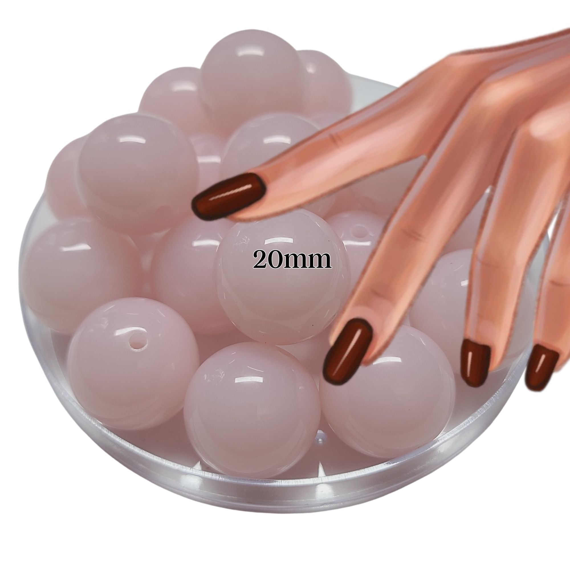 ARTSHOP Boules 20MM 30 perle boule quartz rose x1