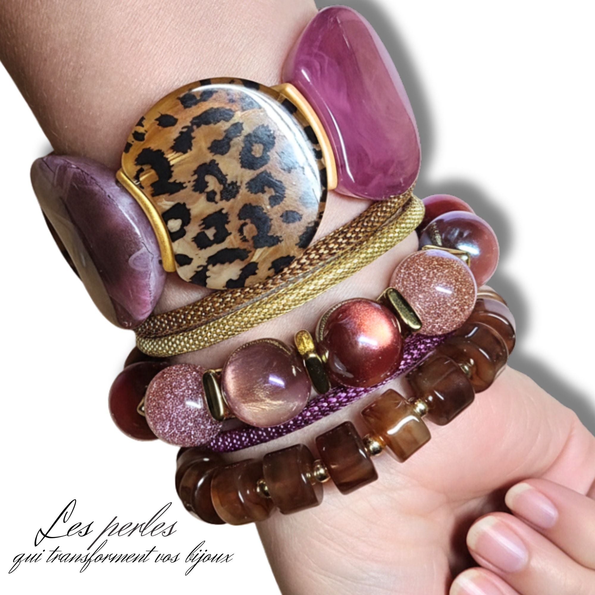 ARTSHOP MOON KIT Bracelet Léopard Purple sans aiguille