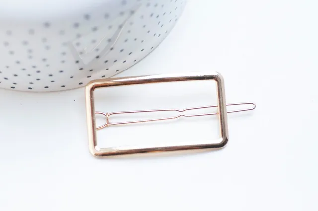 Gingerlily Support barrette clip G4720 fer doré rectangle 55mm x1