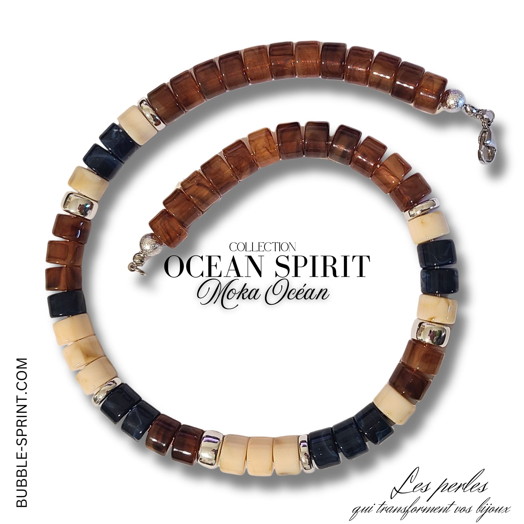 ARTSHOP Ocean Spirit kit collier Moka Océan 50 cm