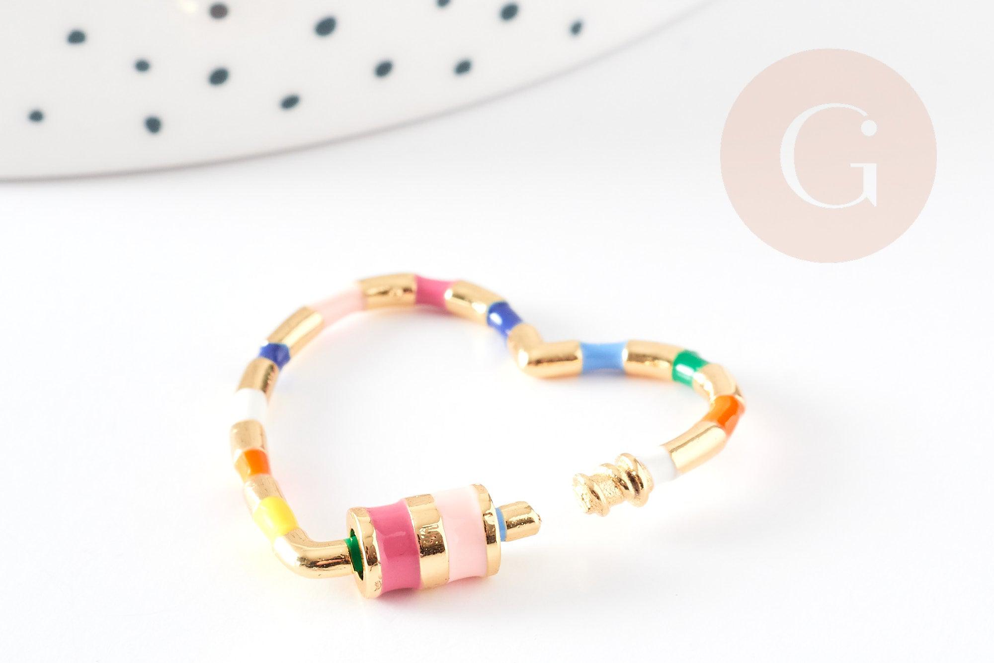 Gingerlily Apprêts fermoir vis coeur doré 30.5mm x1