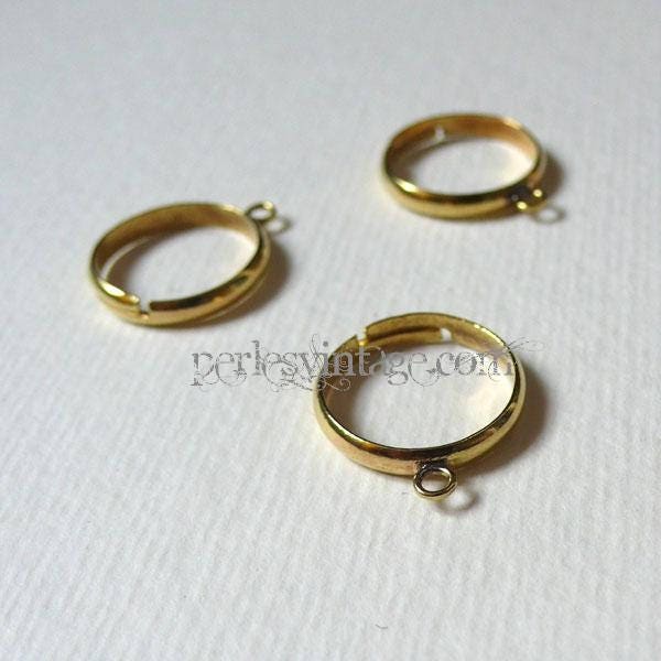 Gingerlily Support bague laiton doré réglable x4