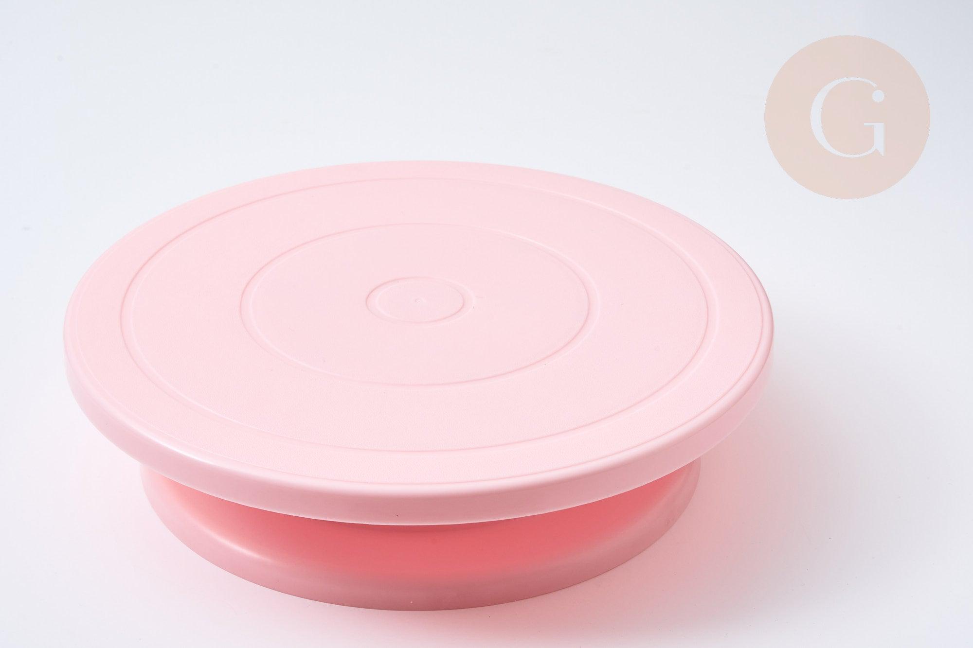 Gingerlily Plateau tournant gâteau silicone rose 276mm x1