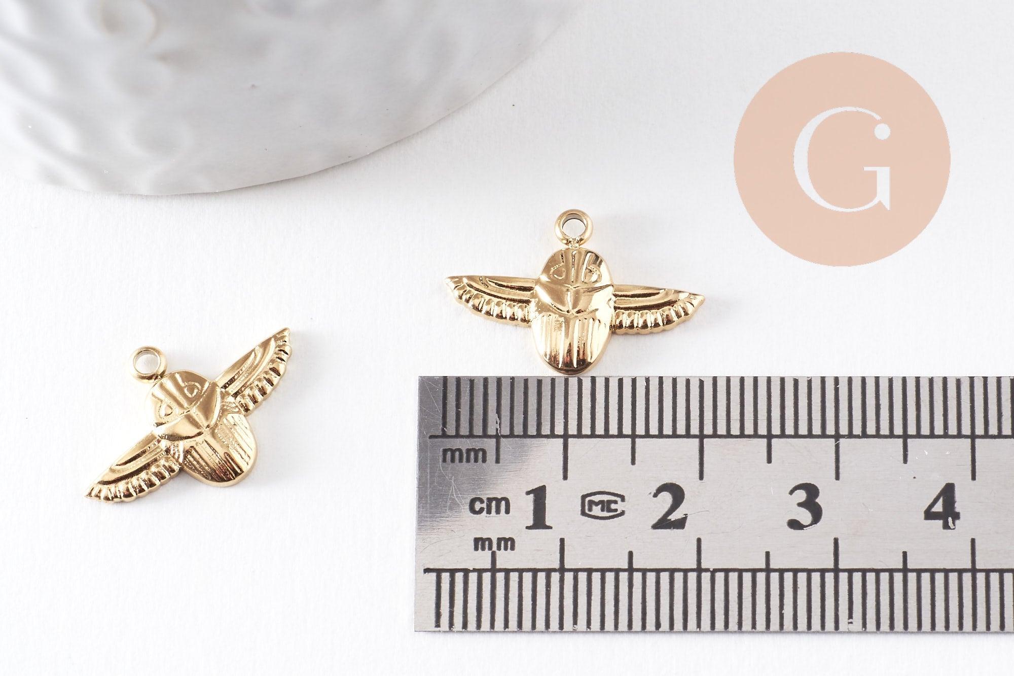 Gingerlily Pendentifs G9941 pendentif aigle acier doré 20mm x1