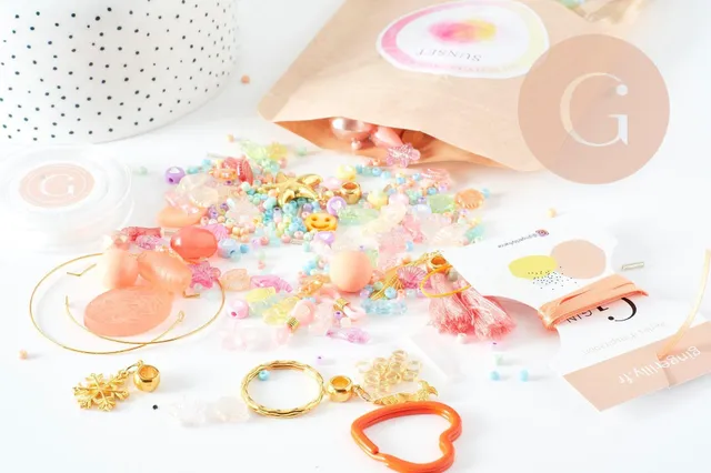 Gingerlily Kit G9412 mix perles SUNSET coffret bijoux DIY x1