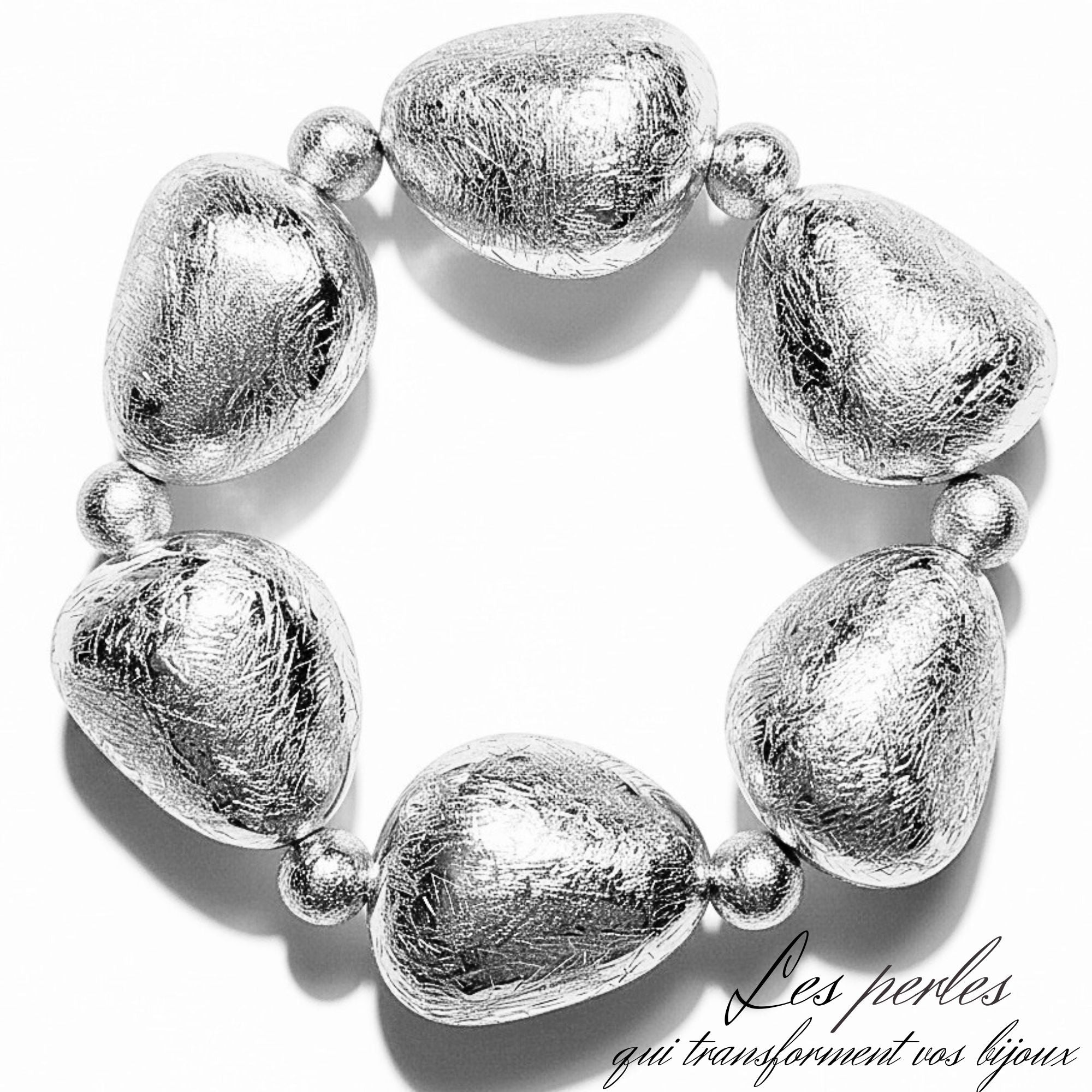 ARTSHOP CCB boule brossée argent 8mm x10 boules