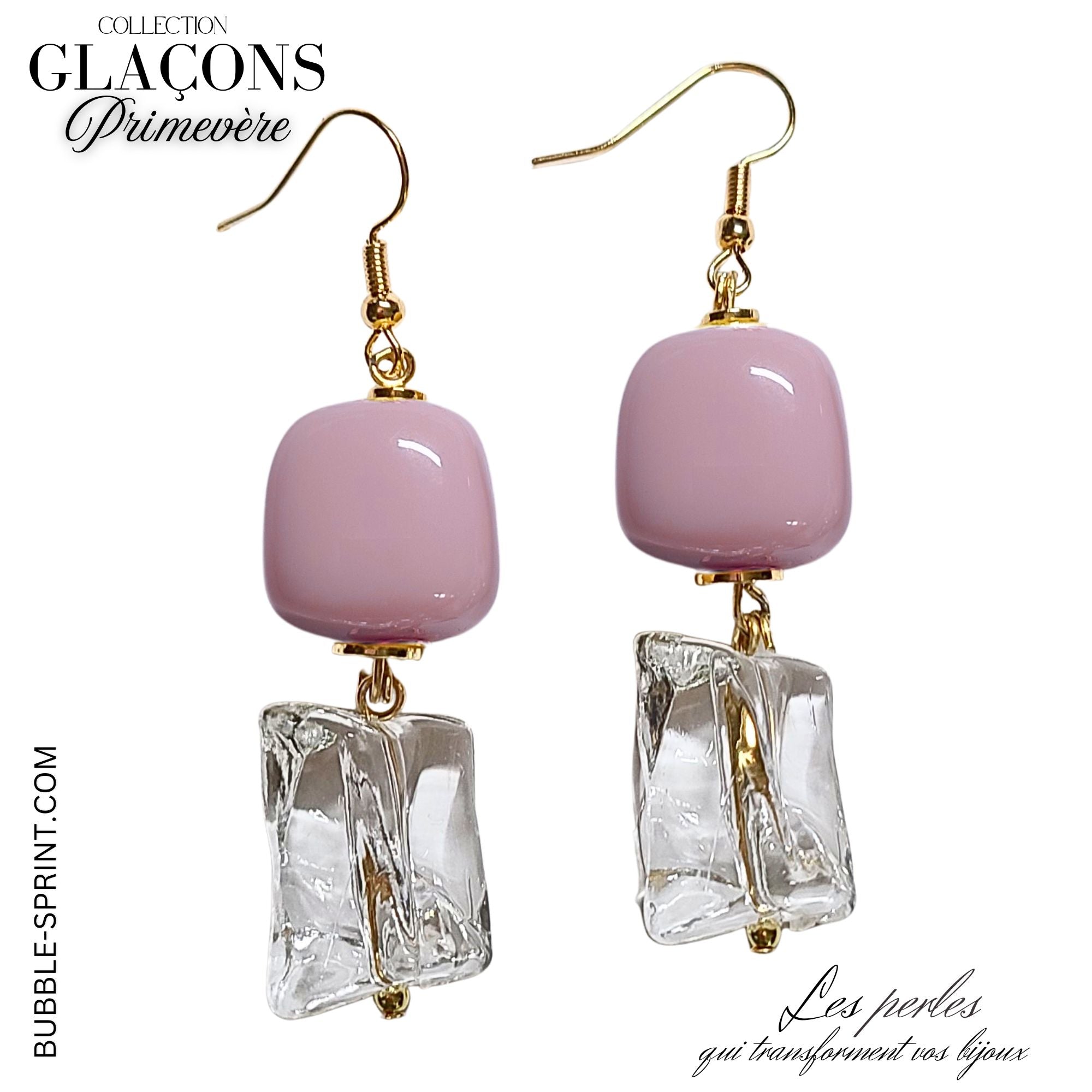 ARTSHOP Glaçons Primevère boucles d'oreilles kit acrylique