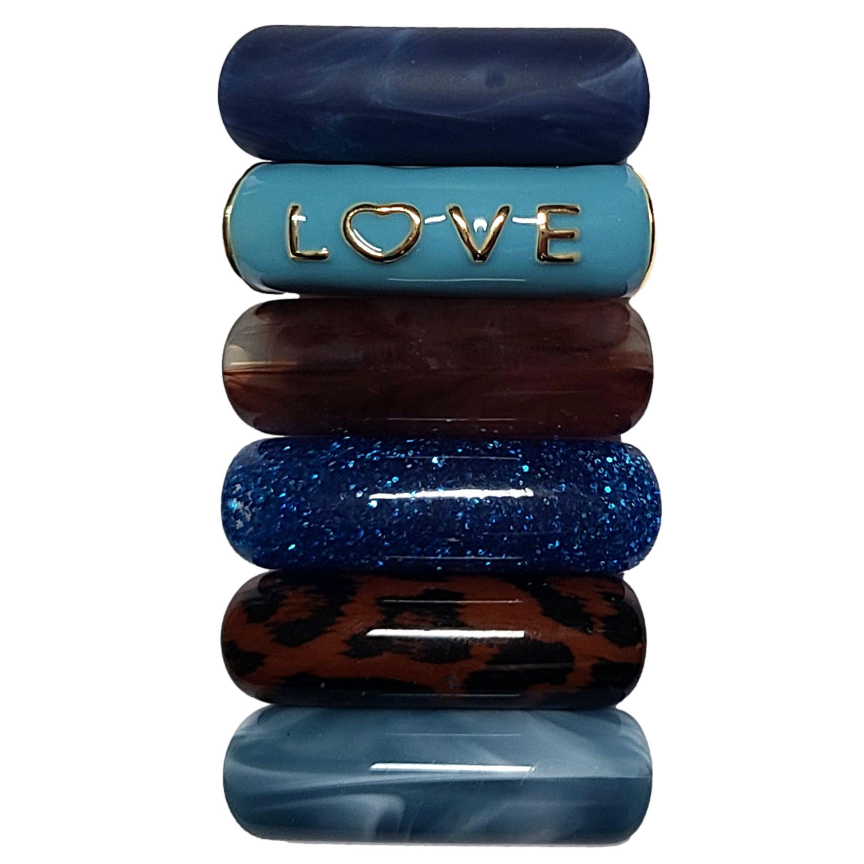 ARTSHOP Camaieux lot 6 tubes incurvés LOVE 12 mm