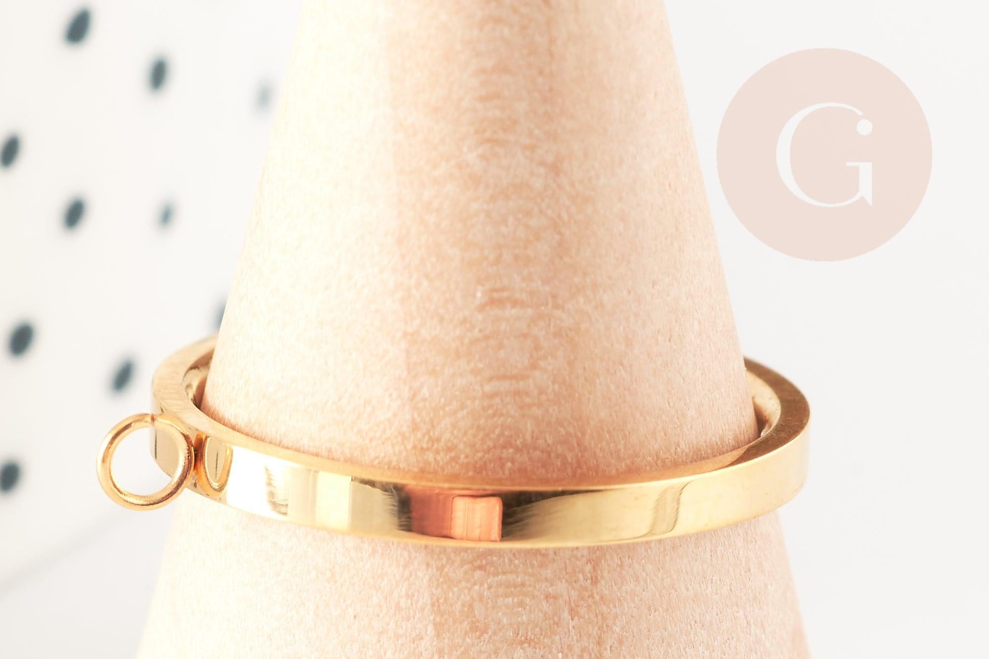 Gingerlily Apprêts DIY G8444 support bague doré acier 17,3mm