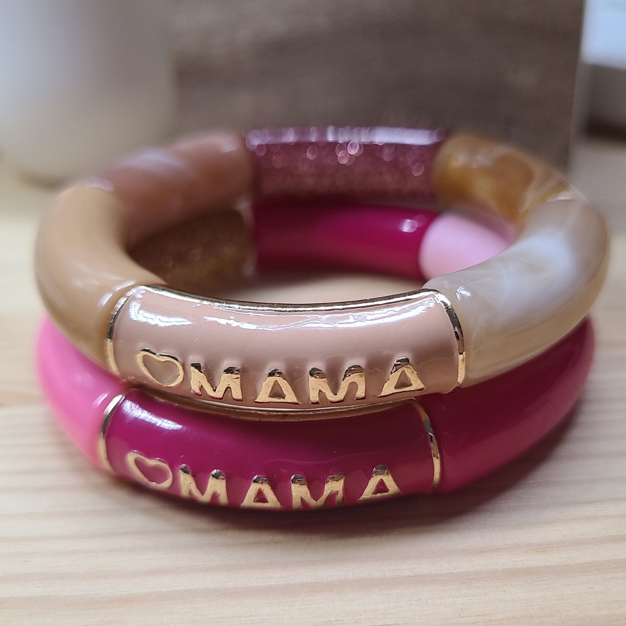 ARTSHOP Strass & Émaillés 321 tubes MAMA fuchsia 12MM x6