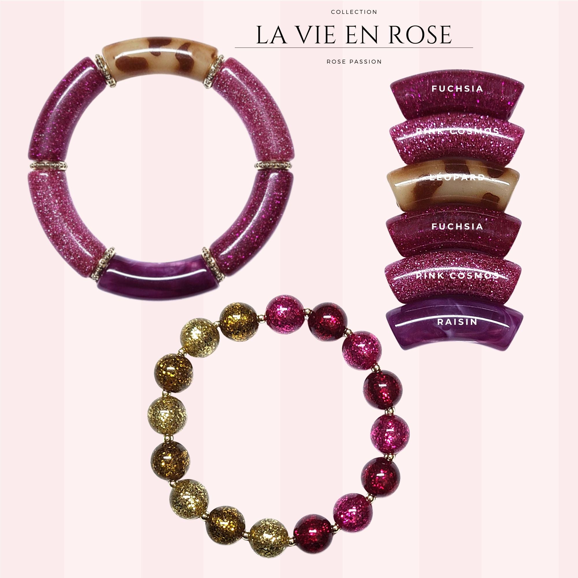 ARTSHOP Idées de créations 159 kit bracelet rose