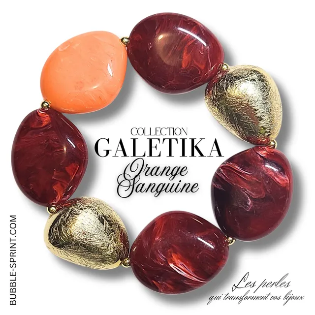 ARTSHOP Galetika kit bracelet orange sanguine
