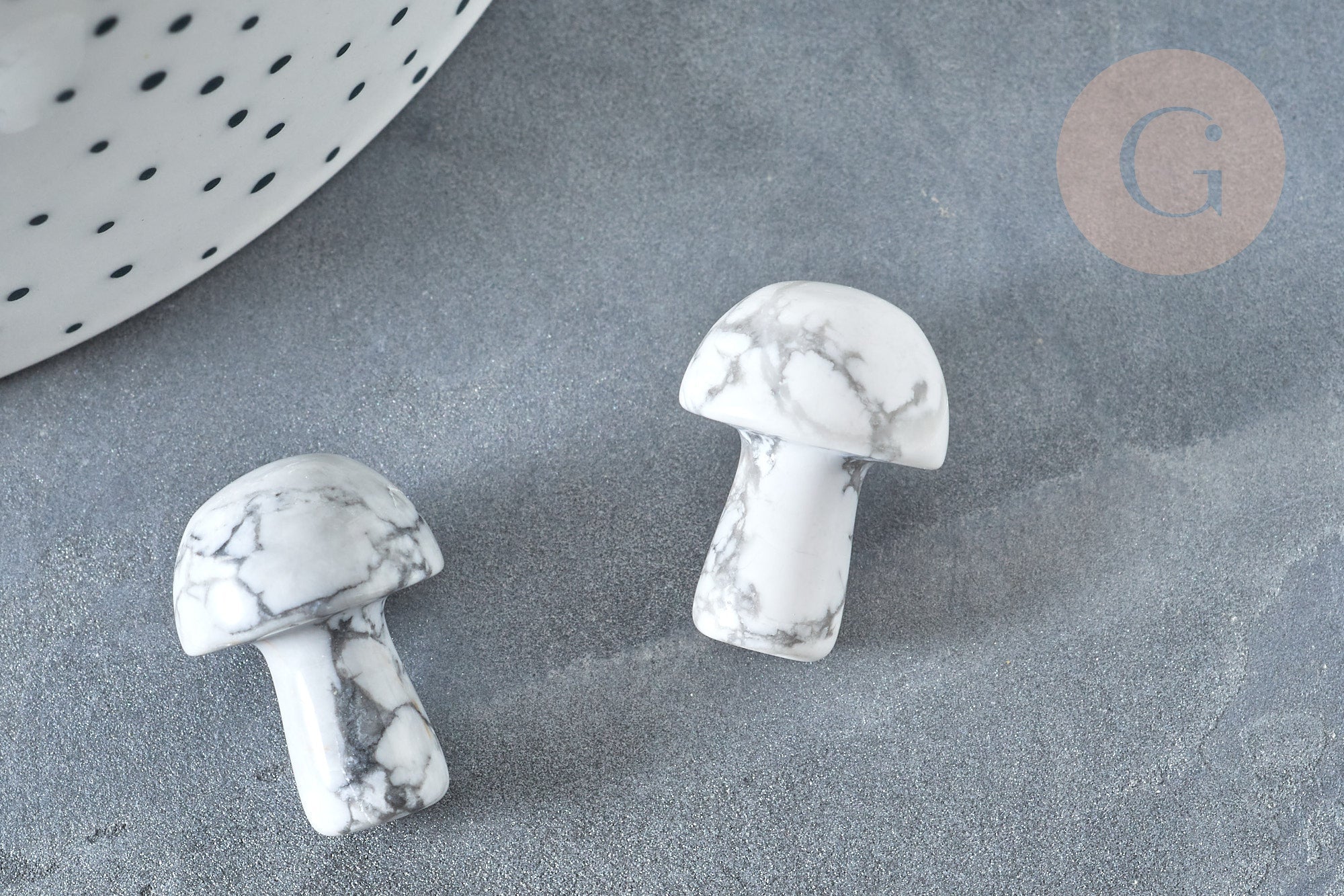 Gingerlily Pierres G7510 champignon massage howlite 21mm x1