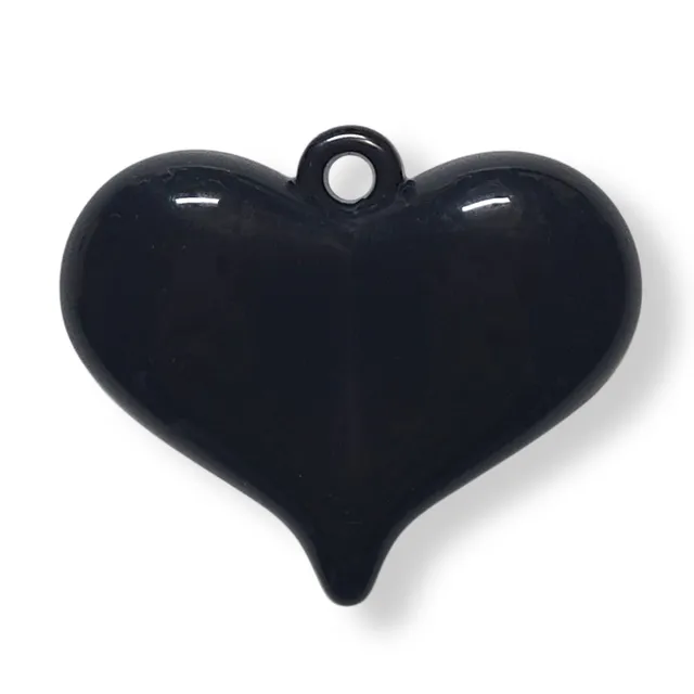ARTSHOP HeartLine 28 Cœur Maxi Noir perle acrylique x1