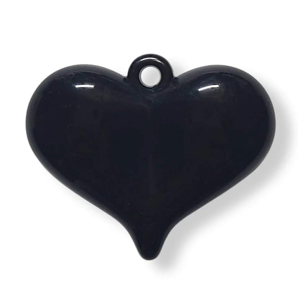 ARTSHOP HeartLine 28 Cœur Maxi Noir perle acrylique x1