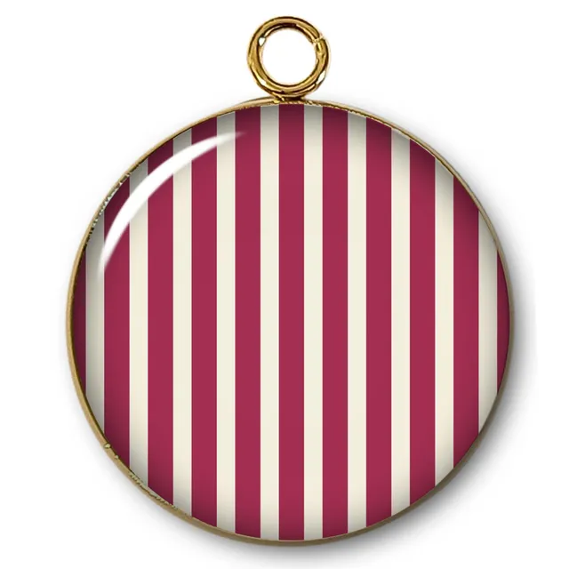 ARTSHOP Pendentifs 69 pendentif Intemporel rayures doré x1