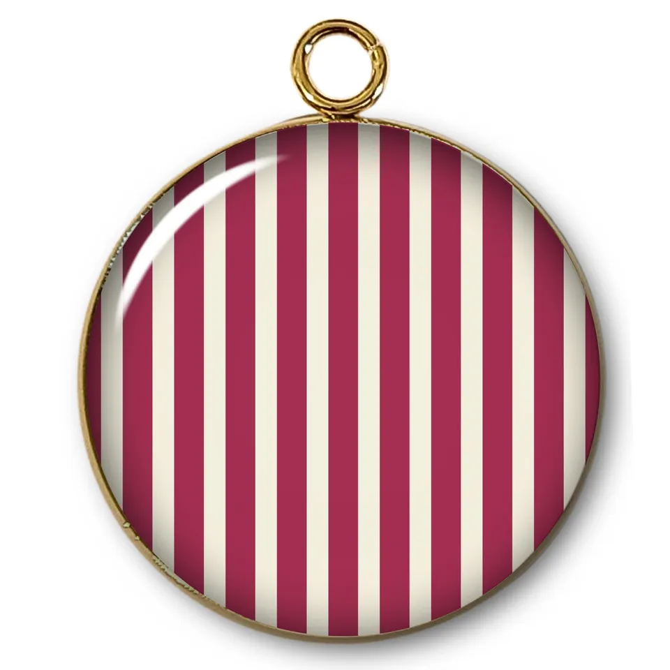 ARTSHOP Pendentifs 69 pendentif Intemporel rayures doré x1