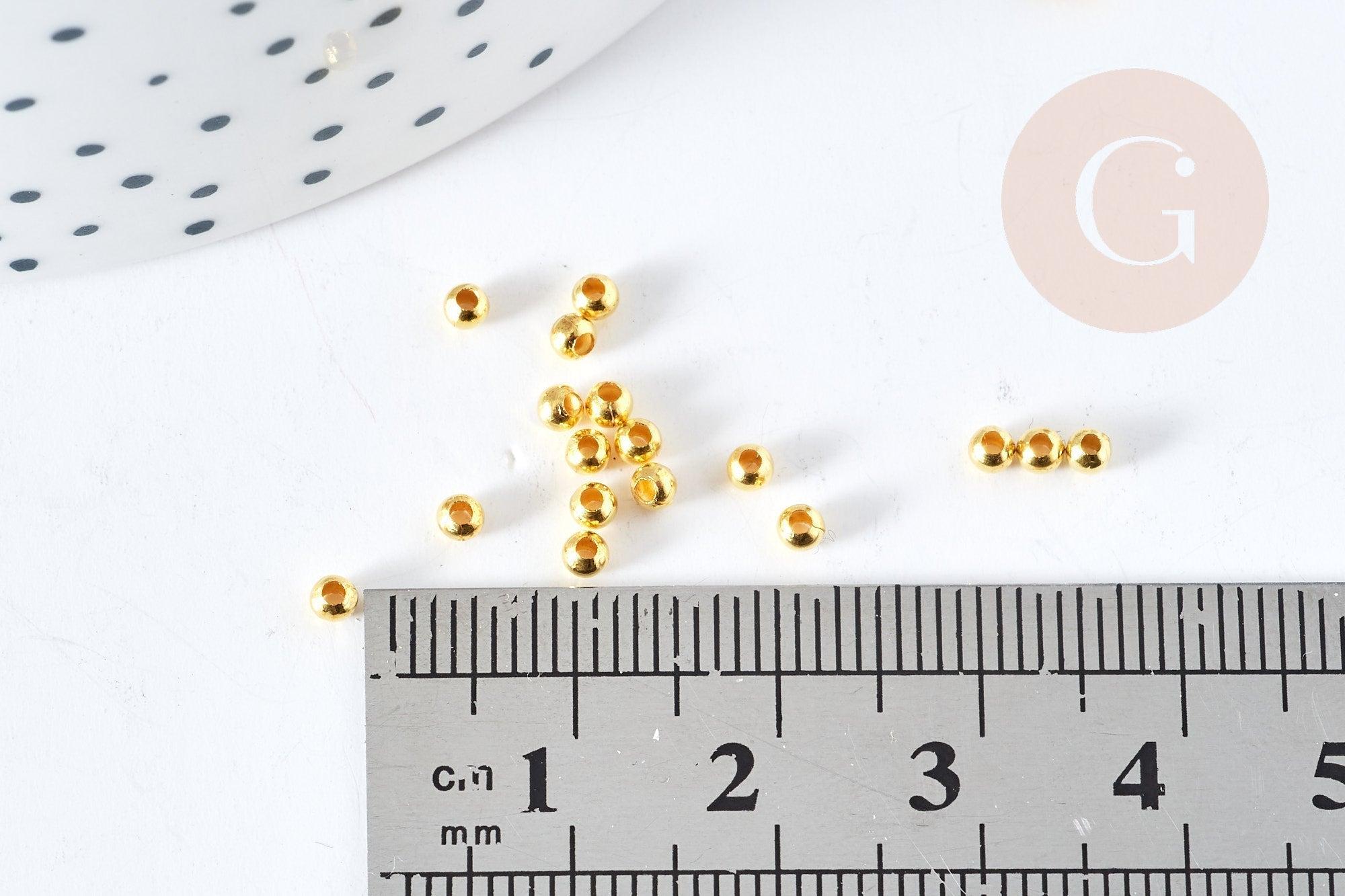Gingerlily G9841 perles intercalaires laiton doré 2.4mm 1g