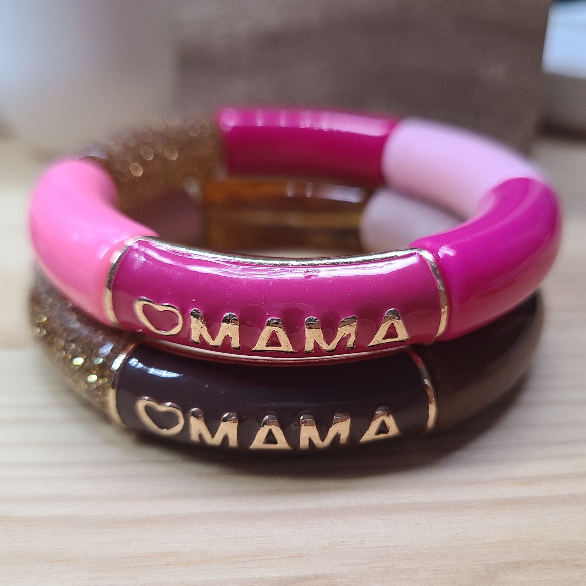 ARTSHOP Strass & Émaillés 321 tubes MAMA fuchsia 12MM x6