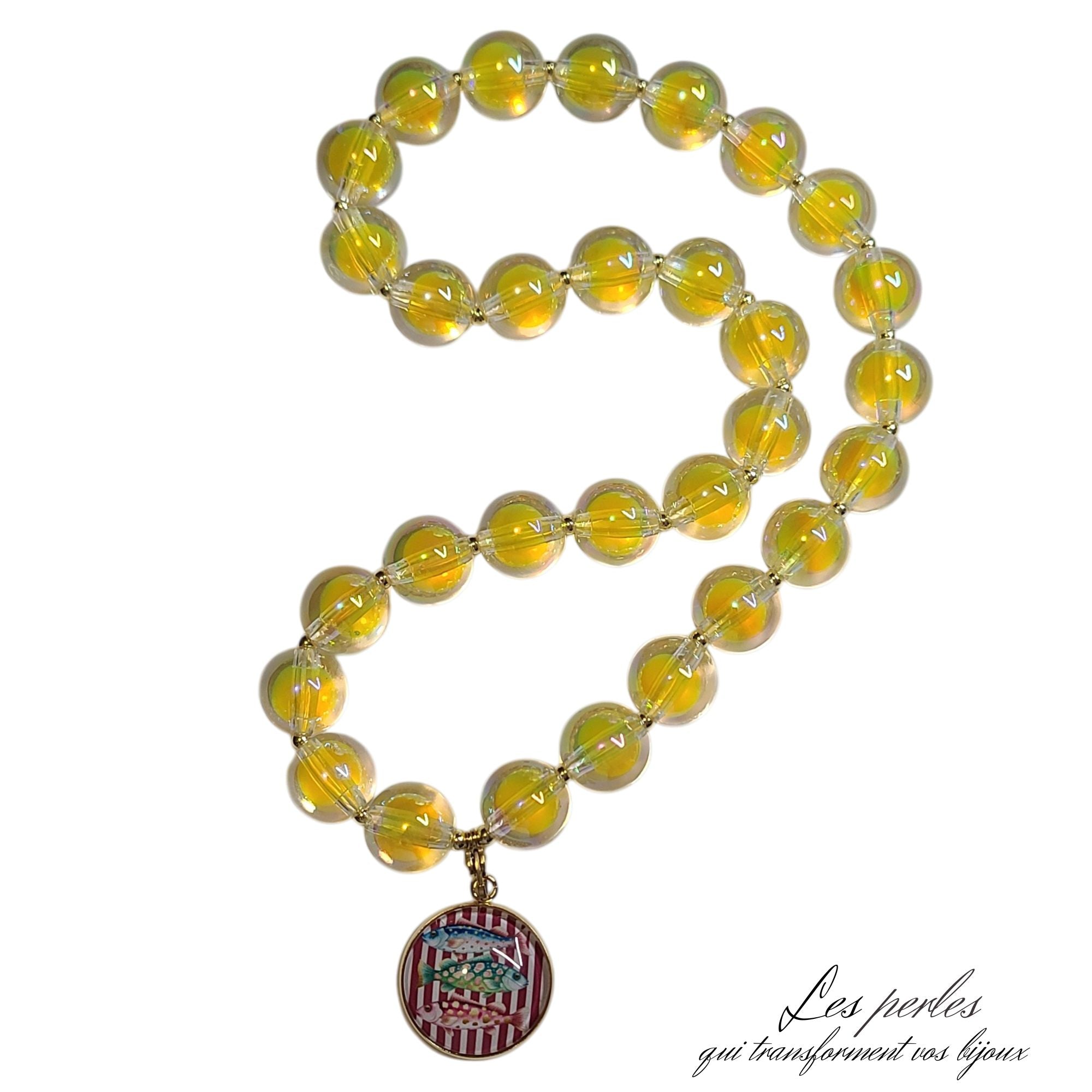ARTSHOP Mirage collier interchangeable ananas kit 50cm acrylique