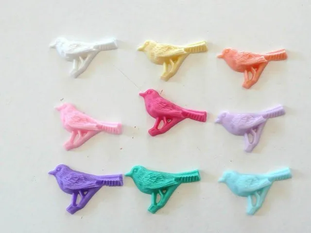 Gingerlily Pendentifs oiseau plastique breloque 42mm à l'unité