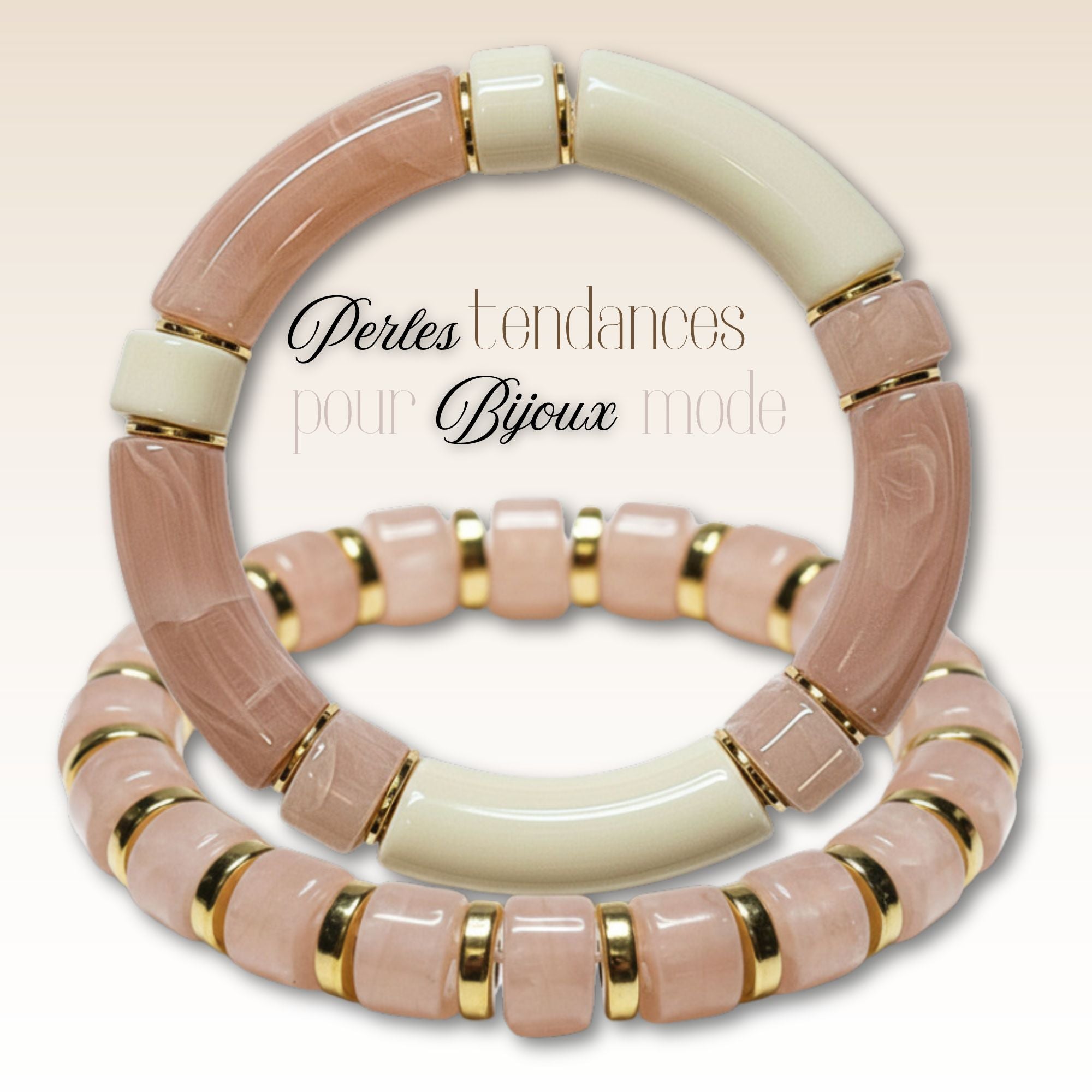 ARTSHOP 1/4 de Tubes Cylindre 12mm roses des sables x6