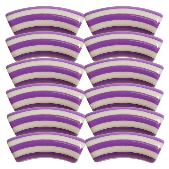 ARTSHOP Tubes à Rayures 455 perle tube violet 12mm x1