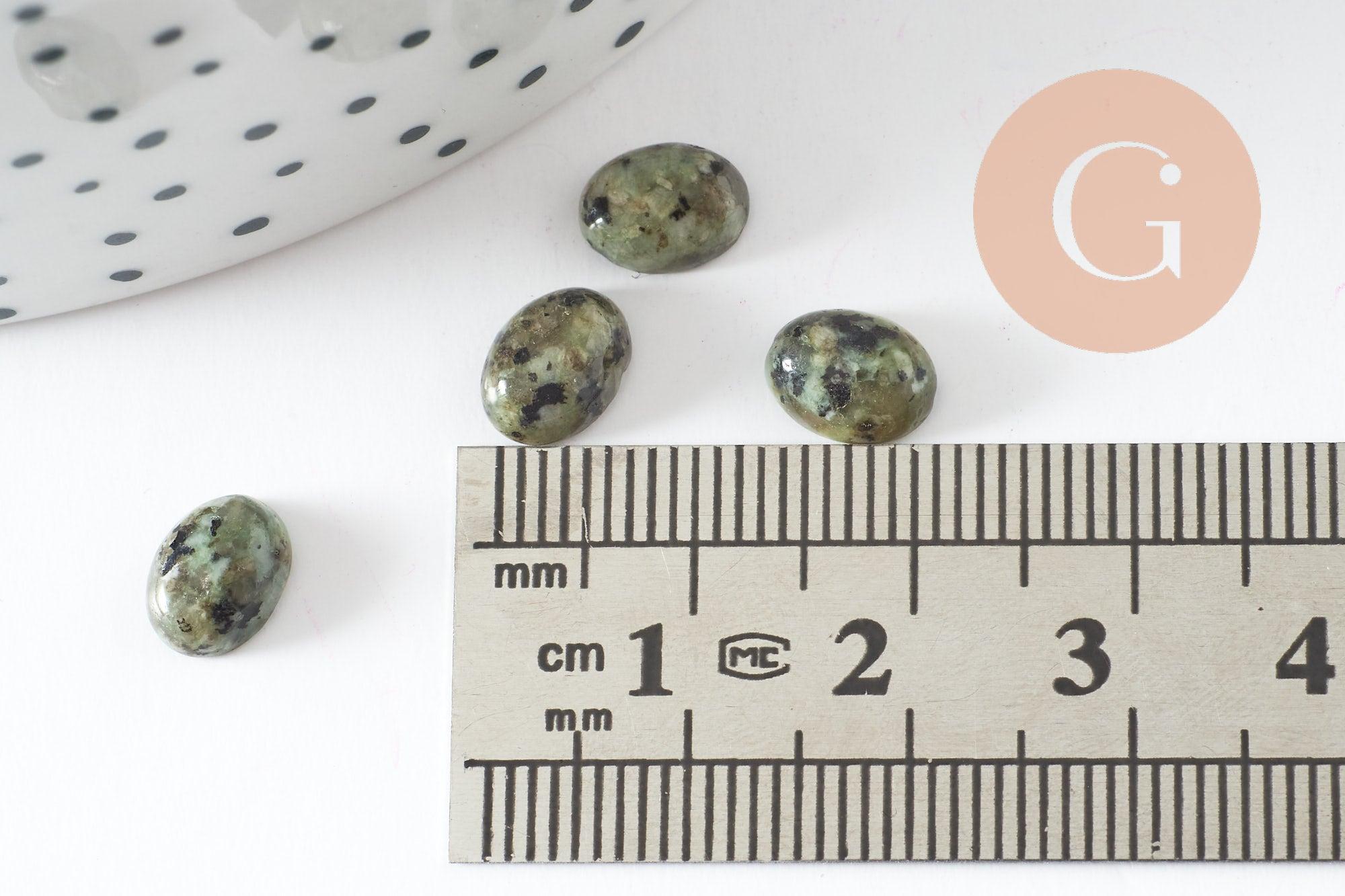 Gingerlily Turquoise Africaine cabochon ovale 8x6mm x1