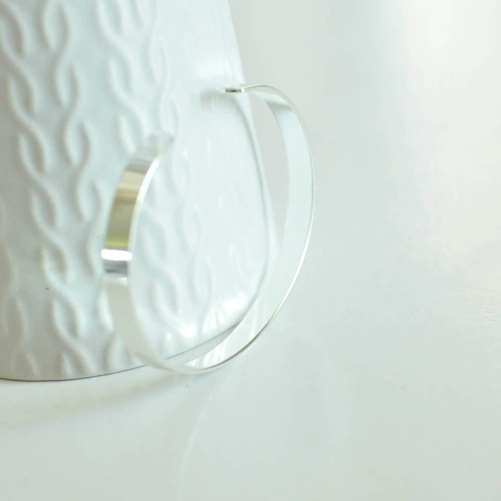 Gingerlily support manchette réglable bracelet argent 6mm