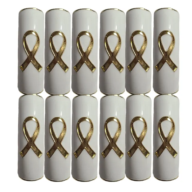 ARTSHOP 334 Tubes Ruban Blanc 12mm lot 6 émaillé