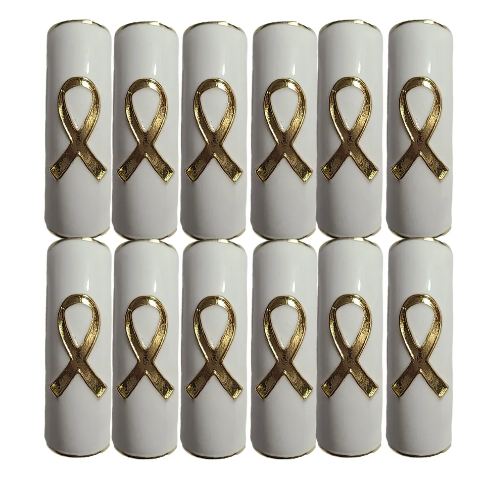 ARTSHOP 334 Tubes Ruban Blanc 12mm lot 6 émaillé