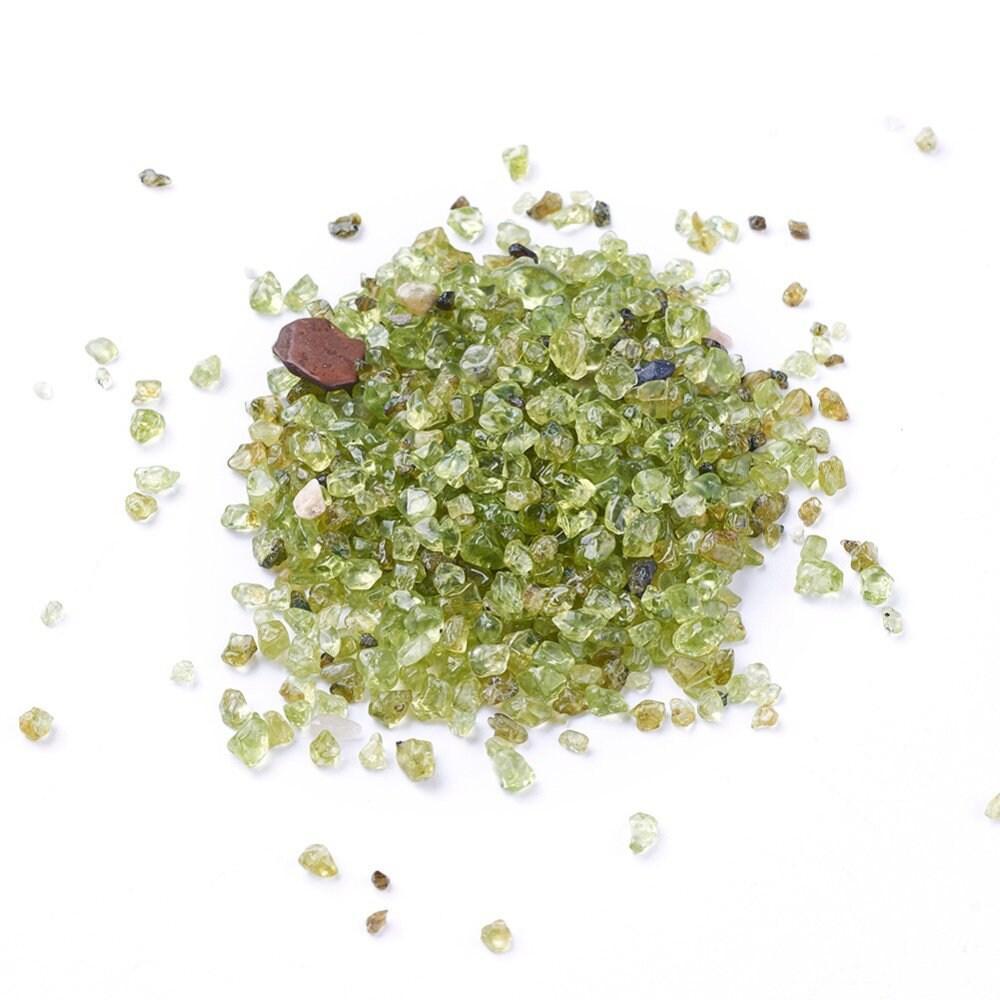 Gingerlily Quartz olive G3501 chips pierre 2-6mm 20g