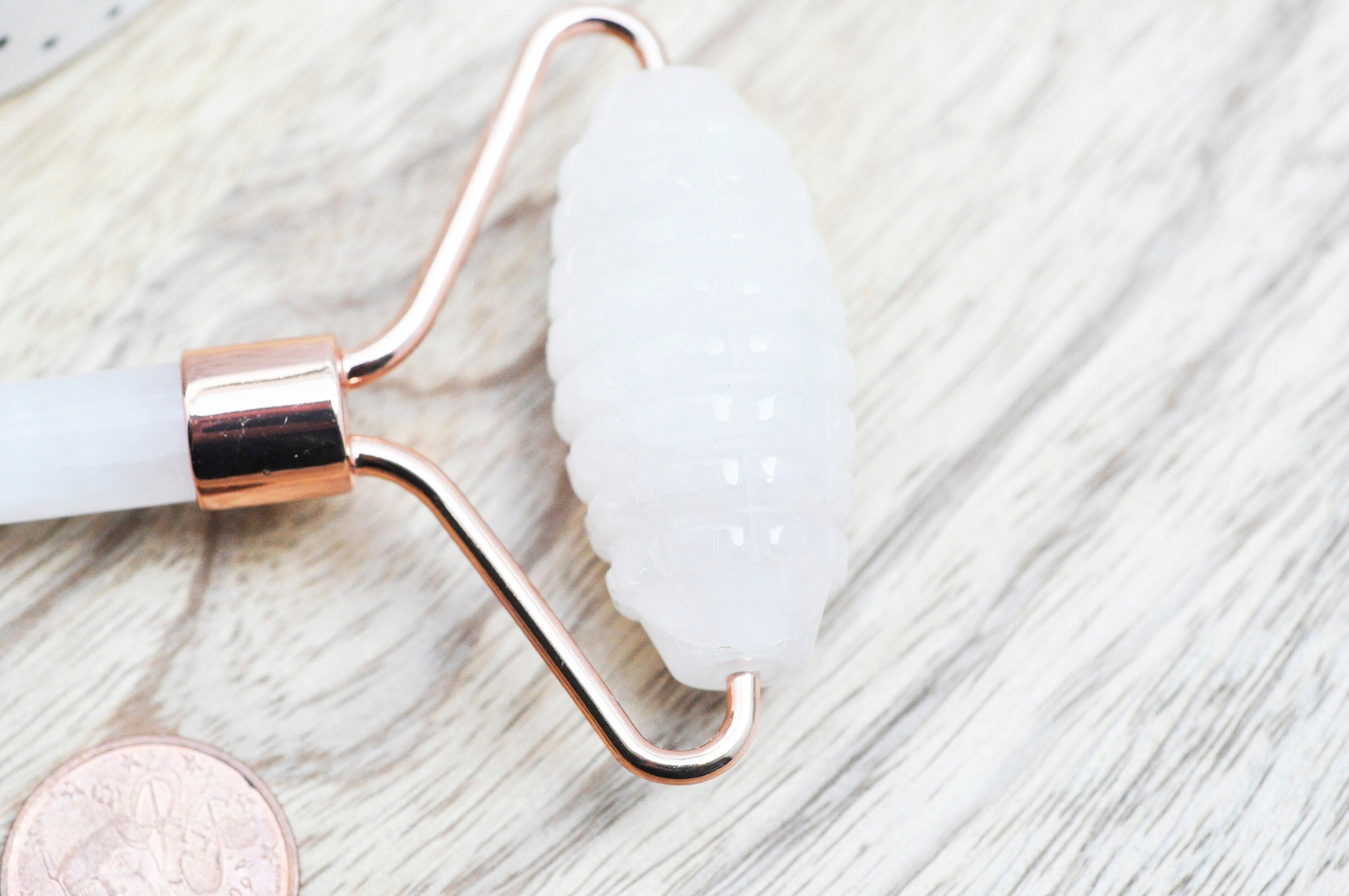 Gingerlily Rouleau massage quartz rose or rose 14,3 cm
