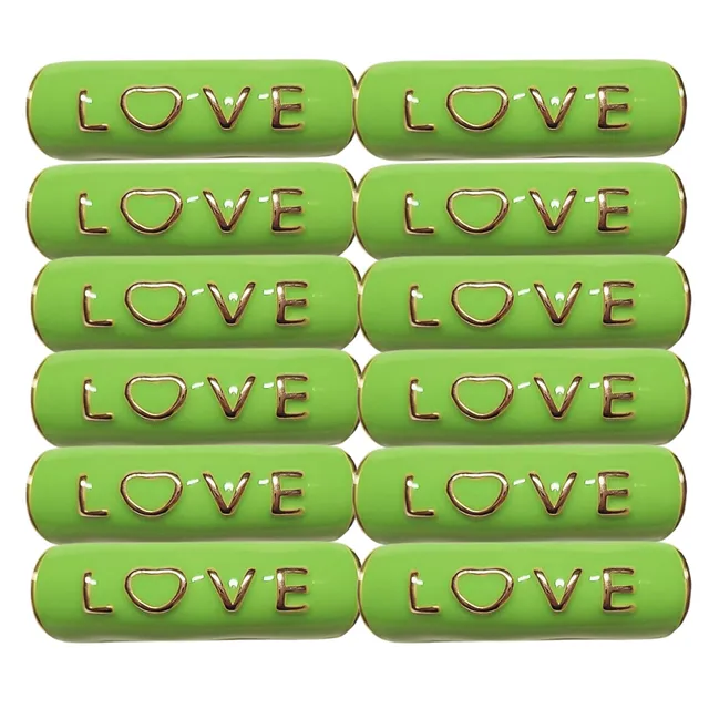 ARTSHOP Strass Émaillés 333 tube love vert anis x1