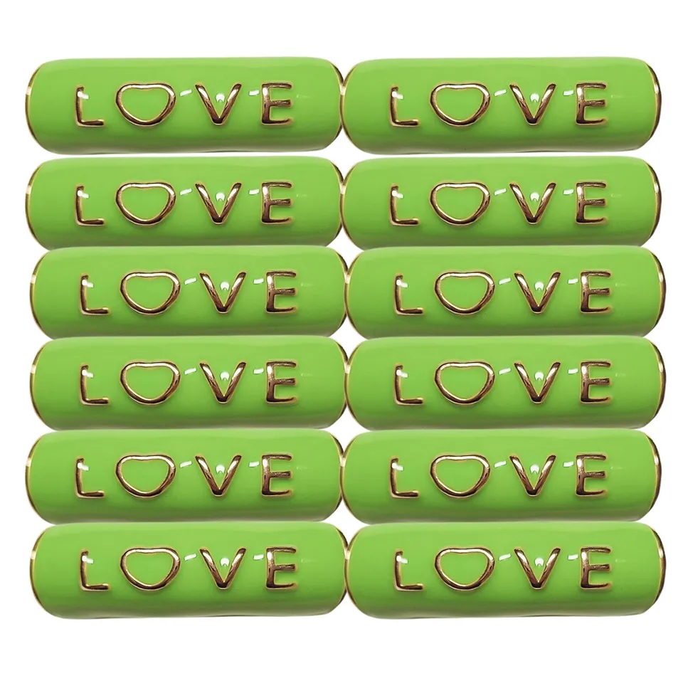 ARTSHOP Strass Émaillés 333 tube love vert anis x1