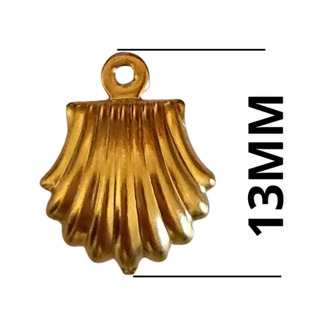 Artshop Pendentifs Coquillage AI-9 breloque dorée x1