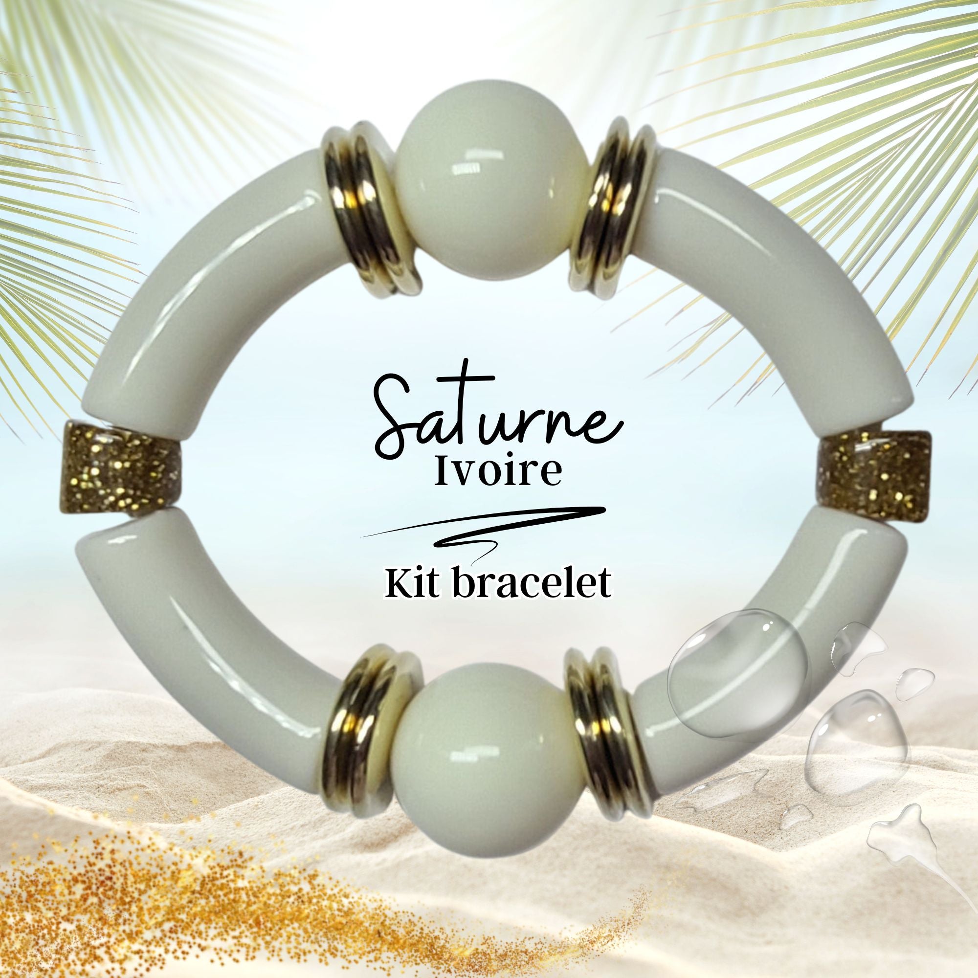 ARTSHOP Saturne Ivoire #14 kit bracelet ivoire acrylique