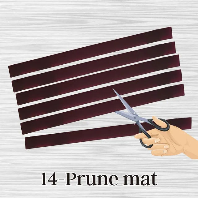 ARTSHOP 14 Prune mat sangle silicone plate 6 mm 1 m