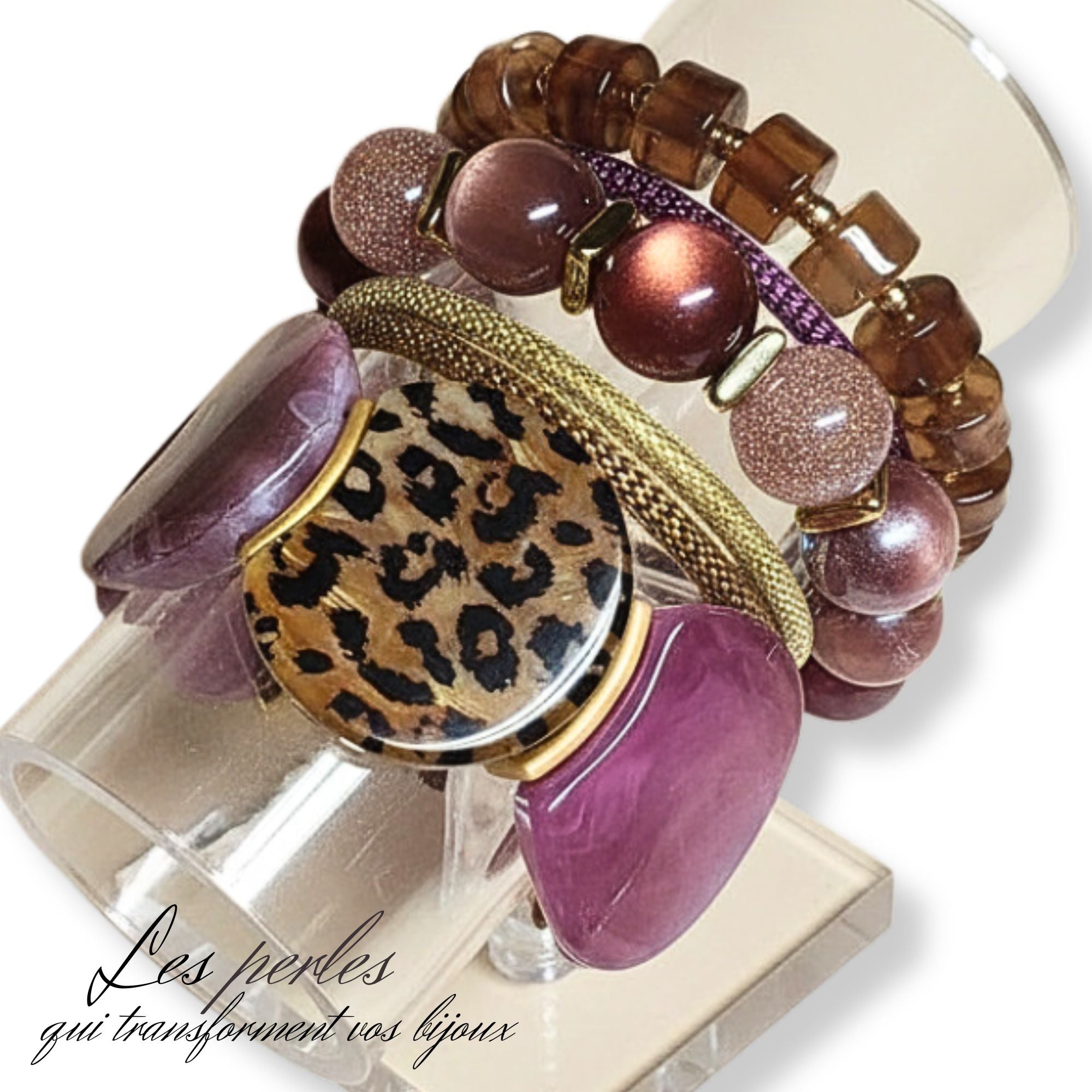 ARTSHOP MOON KIT Bracelet Léopard Purple sans aiguille