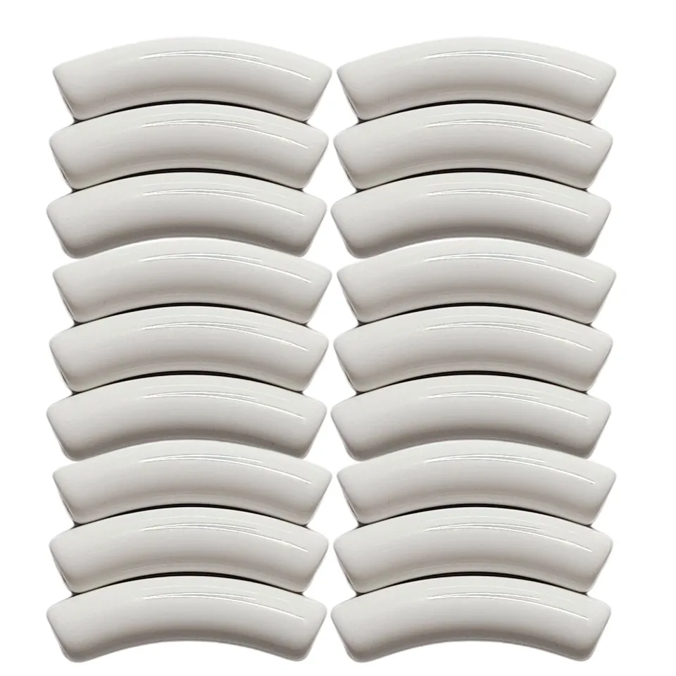 ARTSHOP Tubes 8MM n°51 perle tube blanc x6