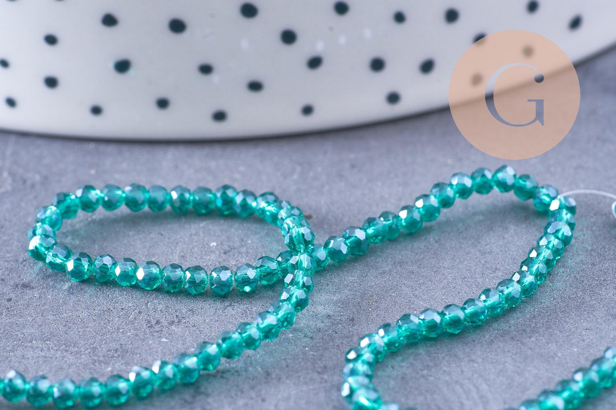 Gingerlily Perles abacus G10952 cristal vert 2,7mm fil