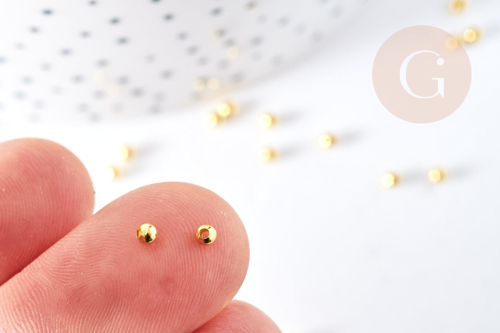 Gingerlily G9841 perles intercalaires laiton doré 2.4mm 1g