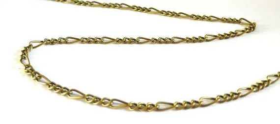 Gingerlily Chaînes G2074 chaîne figaro bronze 3mm 5 mètres